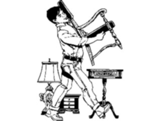 Sticker Custom Preview Image #101336 People General Man Moving Furniture