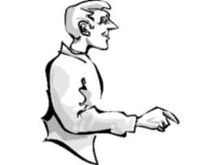 Sticker Custom Preview Image #101347 People General Man Pointing