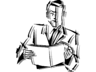 Sticker Custom Preview Image #101349 People General Man Reading