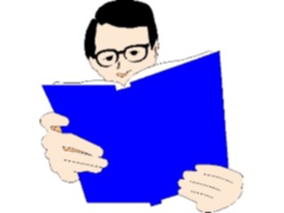 Sticker Custom Preview Image #101350 People General Man Reading Book