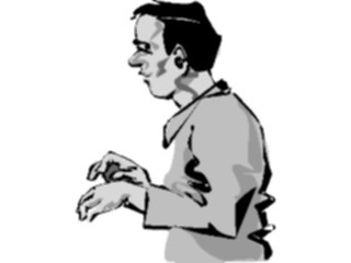Sticker Custom Preview Image #101358 People General Man Side View