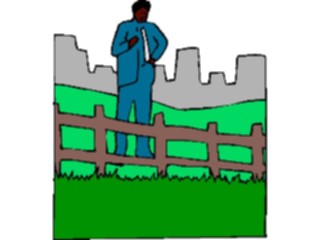 Sticker Custom Preview Image #101379 People General Man Standingby Fence