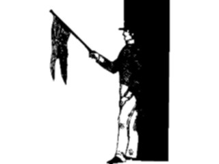 Sticker Custom Preview Image #101412 People General Manwith Flag