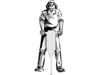 Sticker Custom Preview Image #101418 People General Manwith Jackhammer