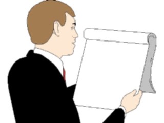 Sticker Custom Preview Image #101419 People General Manwith Notepad