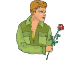 Sticker Custom Preview Image #101420 People General Manwith Rose