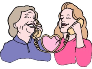 Sticker Custom Preview Image #101462 People General Mom Daughter Call2