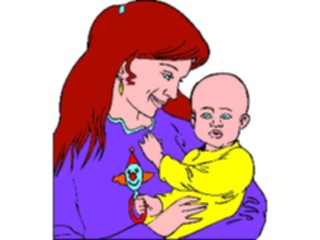 Sticker Custom Preview Image #101480 People General Mother Holding Baby3