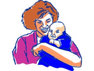 Sticker Custom Preview Image #101484 People General Mother Holding Baby7