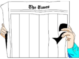Sticker Custom Preview Image #101509 People General Reading Newspaper