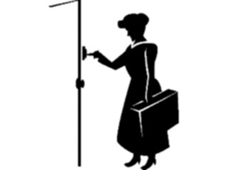 Sticker Custom Preview Image #101511 People General Ringing Doorbell
