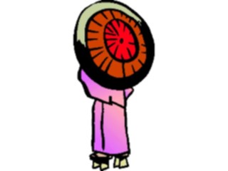 Sticker Custom Preview Image #101519 People General Standingwith Umbrella