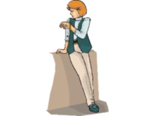 Sticker Custom Preview Image #101578 People General Woman Checking Time