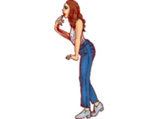 Sticker Custom Preview Image #101748 People General Womanin Jeans2