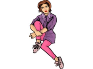 Sticker Custom Preview Image #101859 People General Woman Sitting10