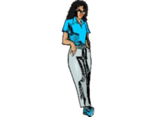 Sticker Custom Preview Image #101915 People General Woman Standing34