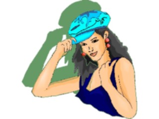 Sticker Custom Preview Image #101954 People General Woman Wearing Hat09