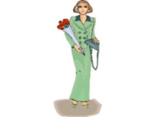 Sticker Custom Preview Image #102013 People General Womanwith Roses