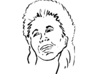 Sticker Custom Preview Image #102048 People Line Art Face Female02