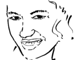 Sticker Custom Preview Image #102065 People Line Art Face Female19