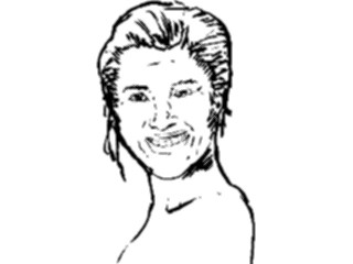 Sticker Custom Preview Image #102074 People Line Art Face Female28