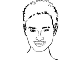 Sticker Custom Preview Image #102078 People Line Art Face Female32