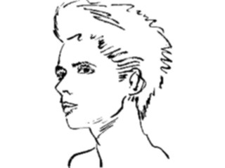 Sticker Custom Preview Image #102081 People Line Art Face Female35