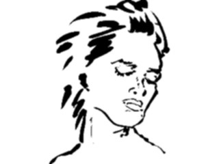 Sticker Custom Preview Image #102095 People Line Art Face Female49