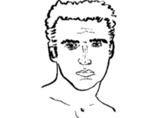 Sticker Custom Preview Image #102170 People Line Art Face Male56