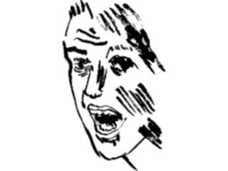 Sticker Custom Preview Image #102174 People Line Art Face Male60