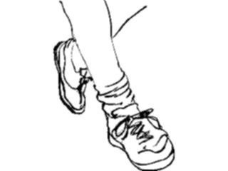 Sticker Custom Preview Image #102193 People Line Art Feet