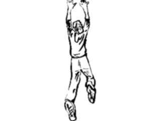 Sticker Custom Preview Image #102206 People Line Art Man Jumping