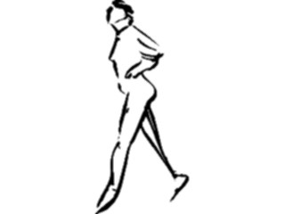 Sticker Custom Preview Image #102281 People Line Art Woman Dancing