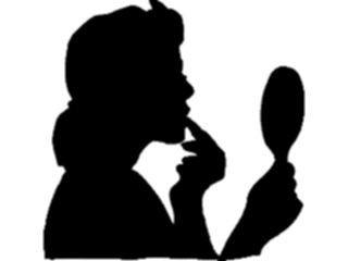 Sticker Custom Preview Image #102344 People Silhouettes Applying Makeup