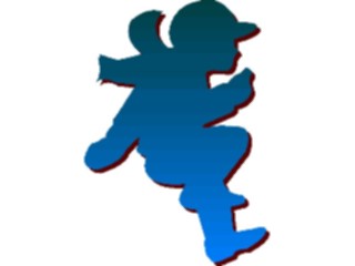 Sticker Custom Preview Image #102357 People Silhouettes Boy Jumping