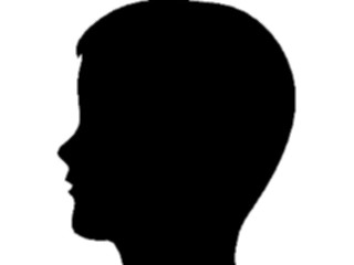 Sticker Custom Preview Image #102360 People Silhouettes Boy Profile