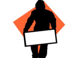 Sticker Custom Preview Image #102368 People Silhouettes Carryinga Box2