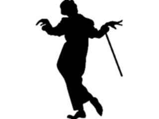 Sticker Custom Preview Image #102374 People Silhouettes Chaplin3