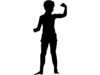 Sticker Custom Preview Image #102375 People Silhouettes Child1