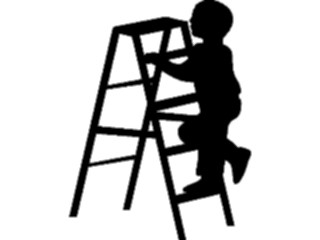 Sticker Custom Preview Image #102377 People Silhouettes Childon Ladder