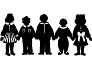 Sticker Custom Preview Image #102381 People Silhouettes Children2