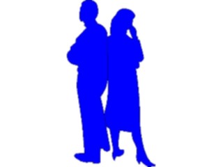 Sticker Custom Preview Image #102394 People Silhouettes Couple1