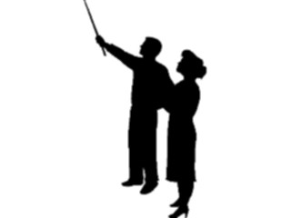 Sticker Custom Preview Image #102396 People Silhouettes Couple3