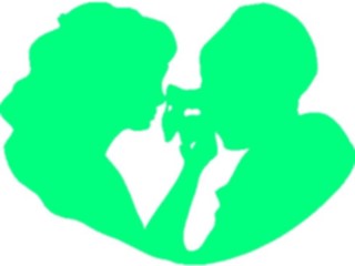 Sticker Custom Preview Image #102400 People Silhouettes Couple7