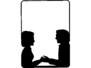 Sticker Custom Preview Image #102407 People Silhouettes Couple Frame2