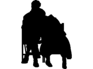 Sticker Custom Preview Image #102411 People Silhouettes Couple Sitting2