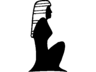 Sticker Custom Preview Image #102426 People Silhouettes Egyptian Woman1