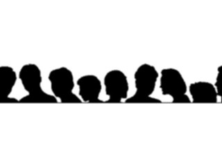 Sticker Custom Preview Image #102431 People Silhouettes Faces