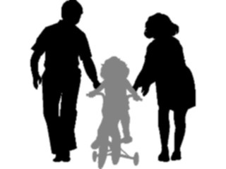 Sticker Custom Preview Image #102432 People Silhouettes Family1