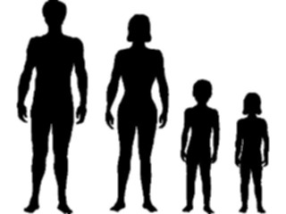 Sticker Custom Preview Image #102433 People Silhouettes Family2